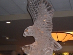Eagle with Salmon on decorative base 50x20 $500.00