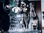 Champagne Bottle, Glasses and Logo Custom