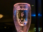 Champagne Glass 40x20 $450.00 Add Names $25.00