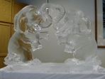 Kissing Elephants 40x40 $600.00
