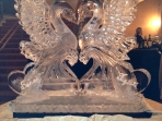 Kissing Swans with 40x40 $600.00 Add Names on Hearts $50.00